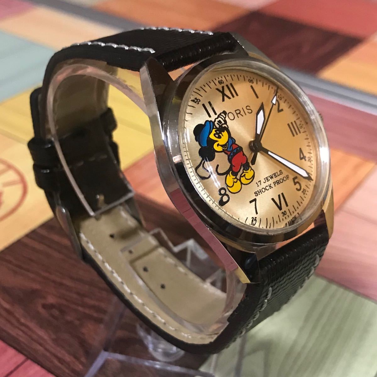 希少 オリス ORIS ミッキー マウス SWISS製 17石 機械式手巻き 