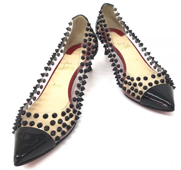 ☆クリスチャンルブタン CHRISTIAN LOUBOUTIN 靴 パンプス 38 レザー