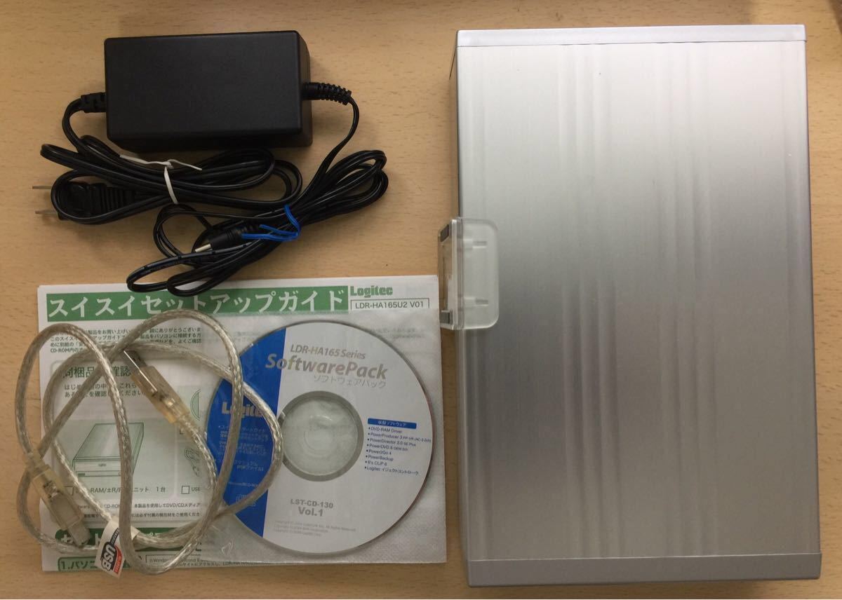 ♪♪ロジテックDVDドライブ(外付け)LDR-HA165U2♪♪ 美品です_1