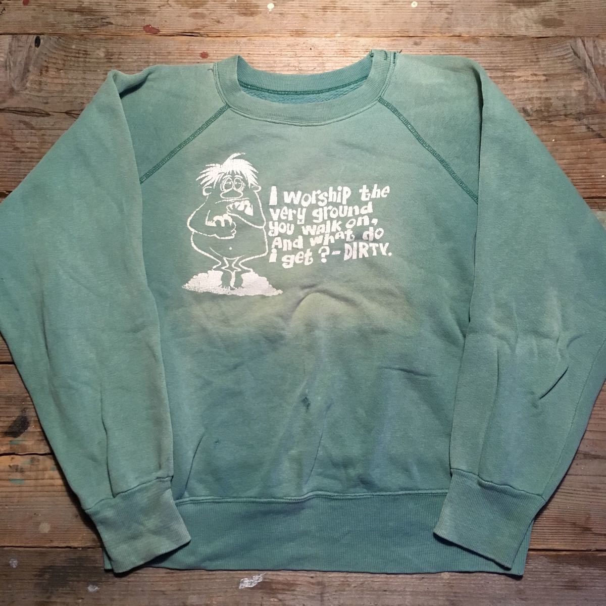 60s 60年代 PRINT モンスター MONSTER モンスタープリントスウェット 