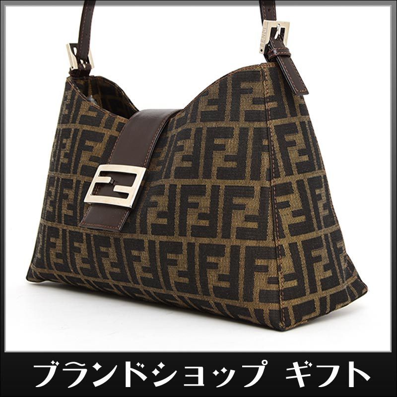 1円 未使用 極美品 FENDI フェンディ ワンショルダーバッグ ズッカ柄 