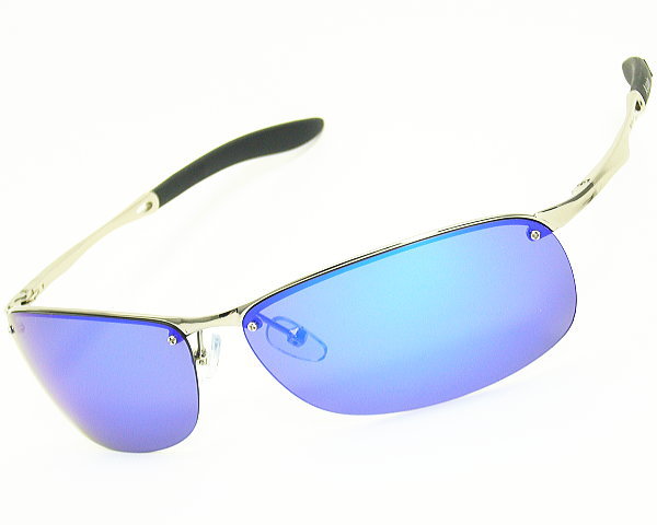 1円～即決35,800円「幻のモデル」超高級ブランドDNAと共同開発ブルーミラー偏光サングラス安心の高品質偏光レンズ高級METAL★AG09-BL★_1