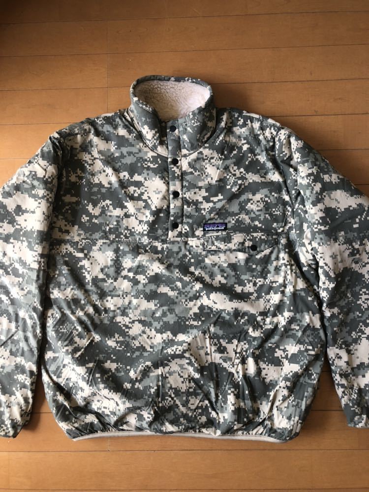貴重 レア ほぼデッド パタゴニア リバーシブル スナップt デジカモ 米