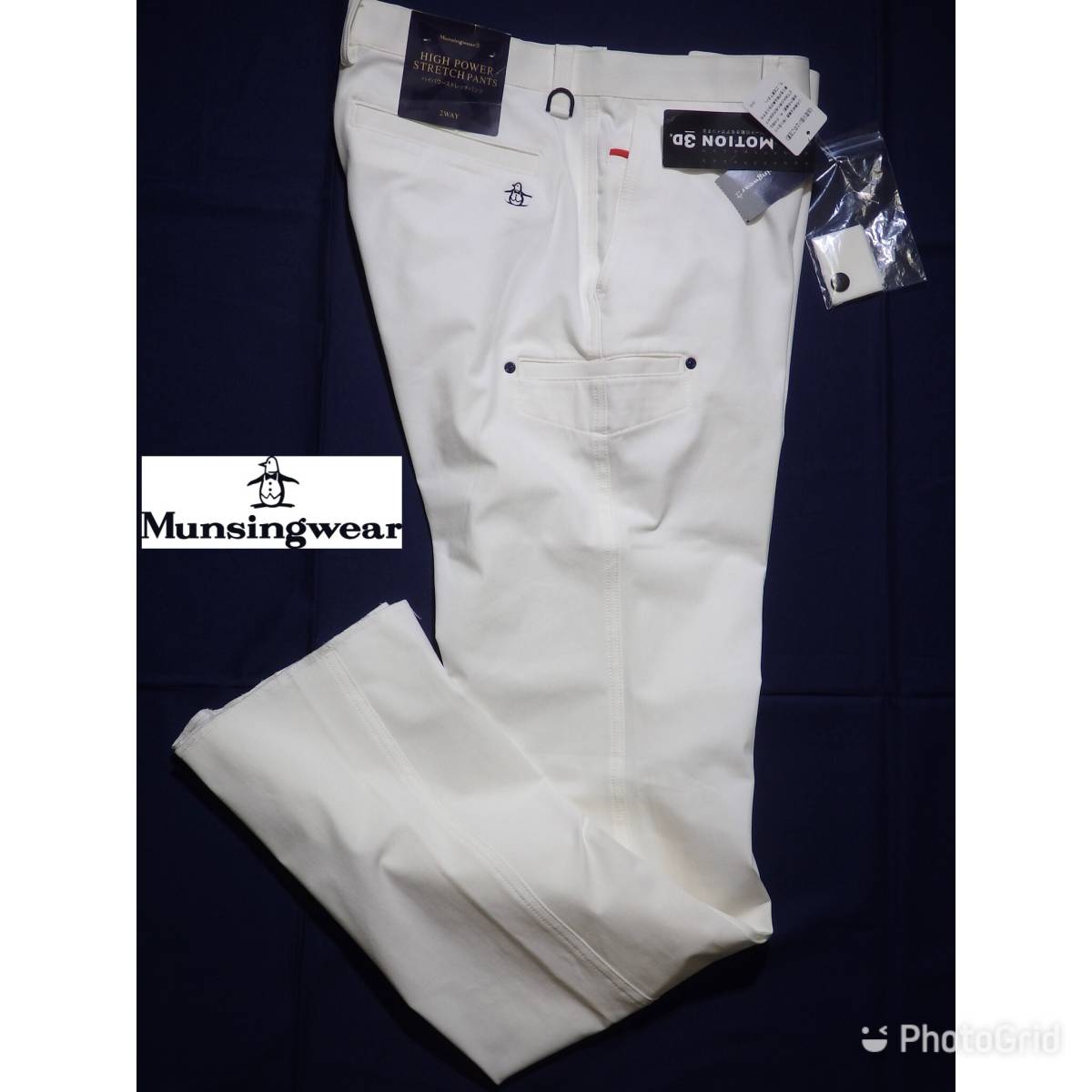 ■新品 定価18360円 マンシングウェア ハイパワー2WAYストレッチパンツ88白■