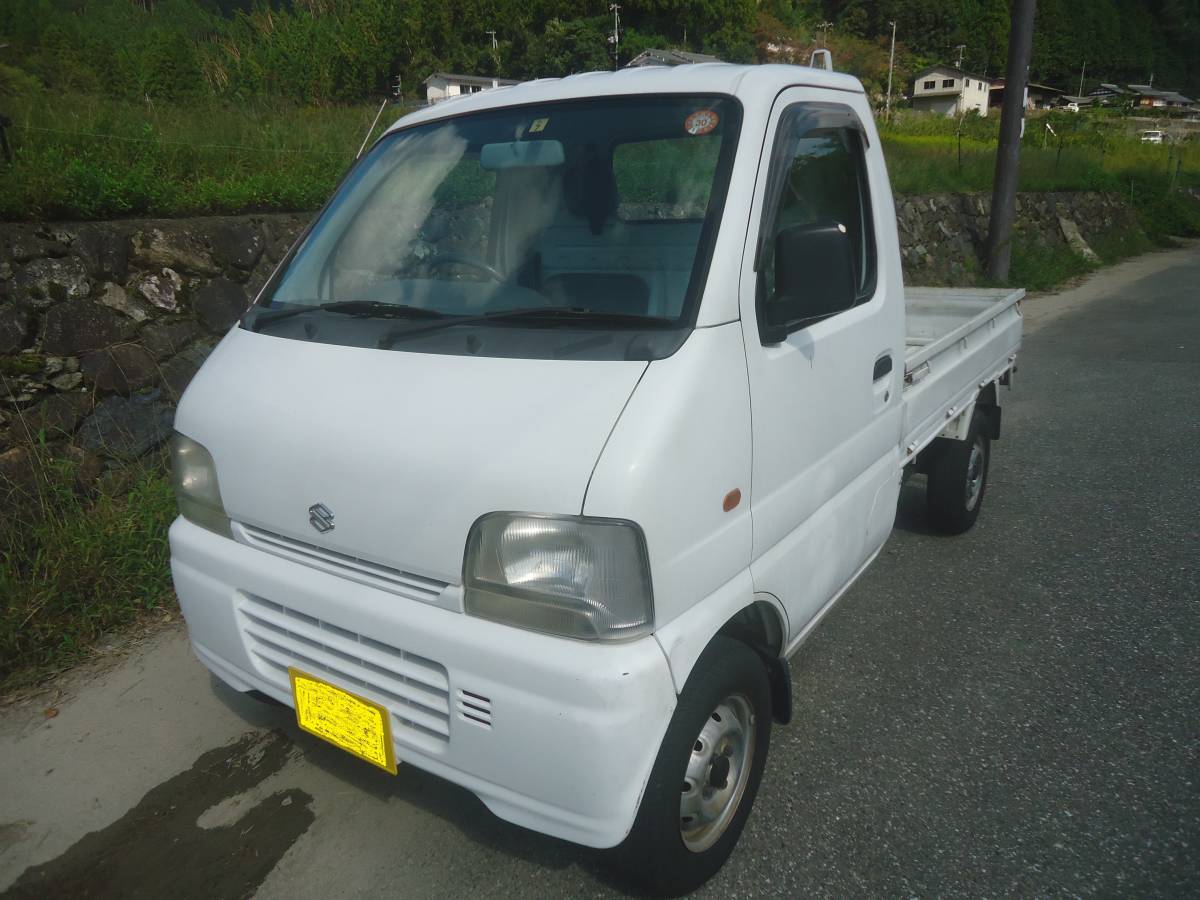 車検付エアコン付キャリィトラック☆実走42800Km☆落札価格+リサイクル料金