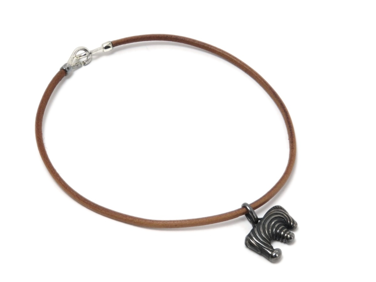 希少】 HERMES エルメス チョーカー ネックレス アクセサリー シマウマ
