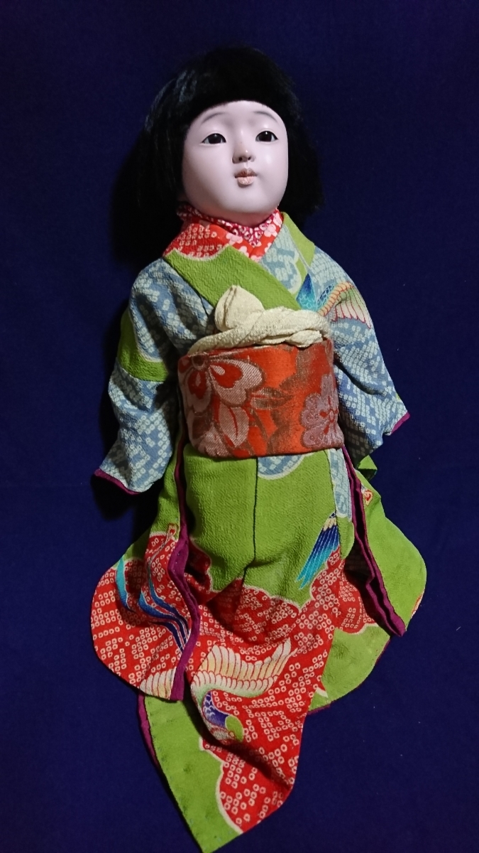 アンティーク 市松人形 松幹斎東光