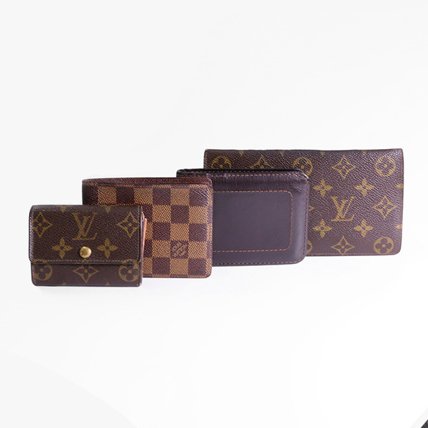 LOUIS VUITTON ルイヴィトン レザー二つ折り/ダミエ ポルトフォイユ