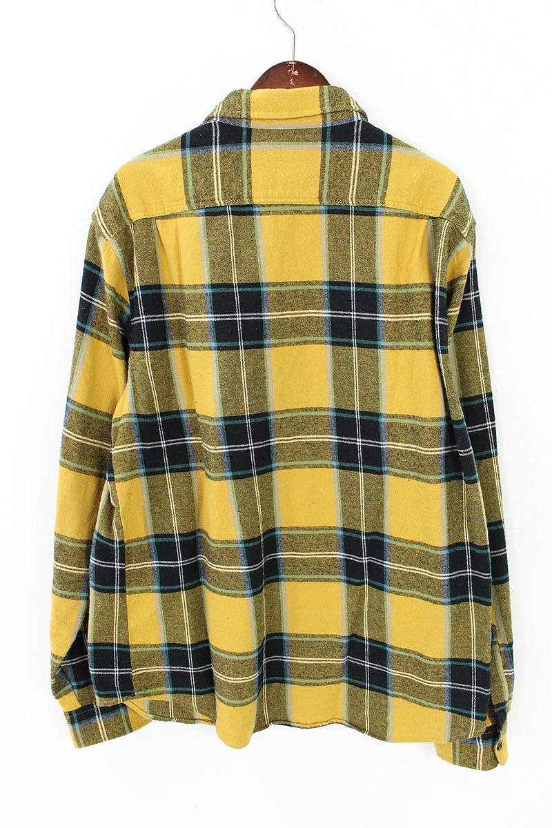 【510181_3】シュプリーム 17AW God Bless Plaid Flannel Shirt チェック柄コットネル長袖シャツ L 【01】