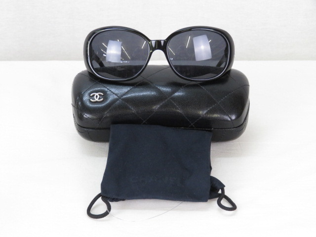 7F303⁄シャネル⁄サングラス⁄ココマーク⁄カメリア⁄フラワー⁄ブラック⁄黒