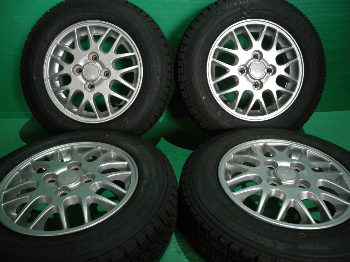 A1014 送料込 145/80R13 タイヤホイール 4本セット ダイハツ純正 ウェイク ソニカ タント ミラ イース ココア ジーノ ムーヴ コンテ ラテ