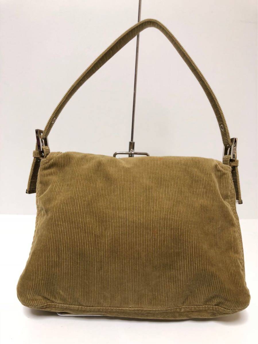 FENDI フェンディ マンマバケット コーデュロイ ハンドバッグ