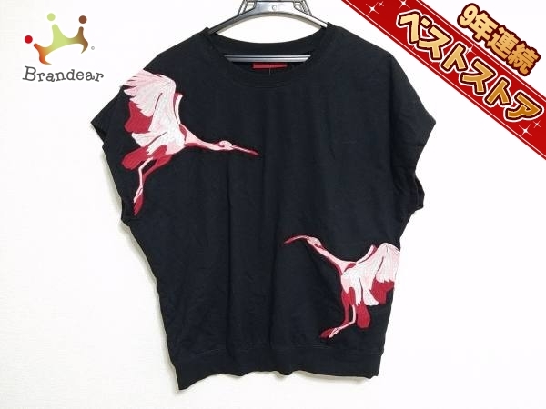 ヴィヴィアンタム VIVIENNE TAM トップス Tシャツ サイズ40 M 黒