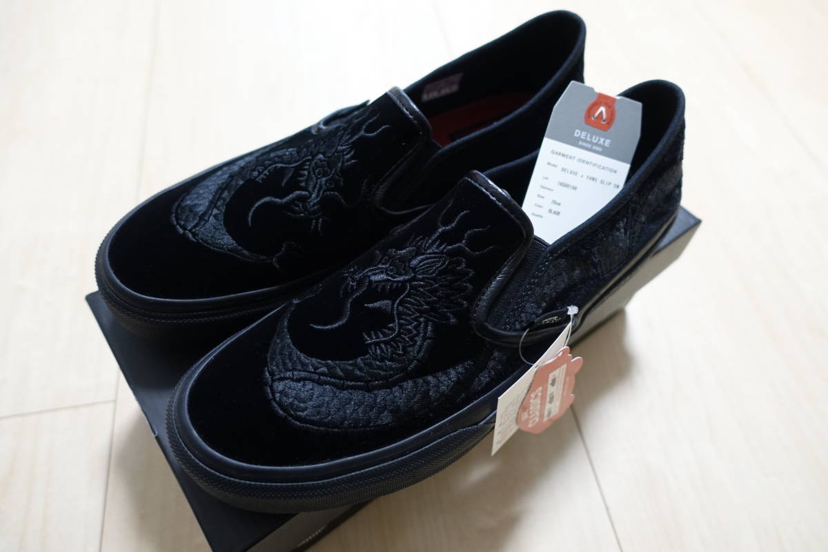 【最新作，セール】 /激安/正規品 DELUXE x VANS/デラックス バンズ スニーカー/スリッポン/靴/カンフー 黒/ブラック/BLACK US8/26.0cm B(26.0cm)｜売買されたオークション情報、yahooの商品情報をアーカイブ公開 - オークフ 26.0cm