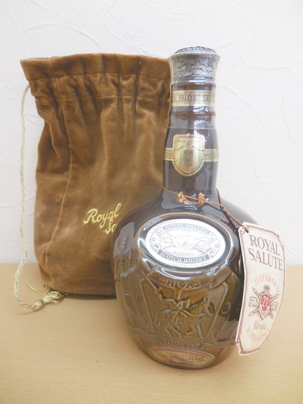 古酒 未開栓 CHIVAS ROYAL SALUTE 21 ロイヤルサルート 21年 陶器