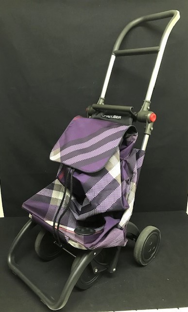 F/　ROLSER ロルサー ショッピングカート スペイン製 キャリーバッグ 折りたたみ コンパクト 買い物 紫