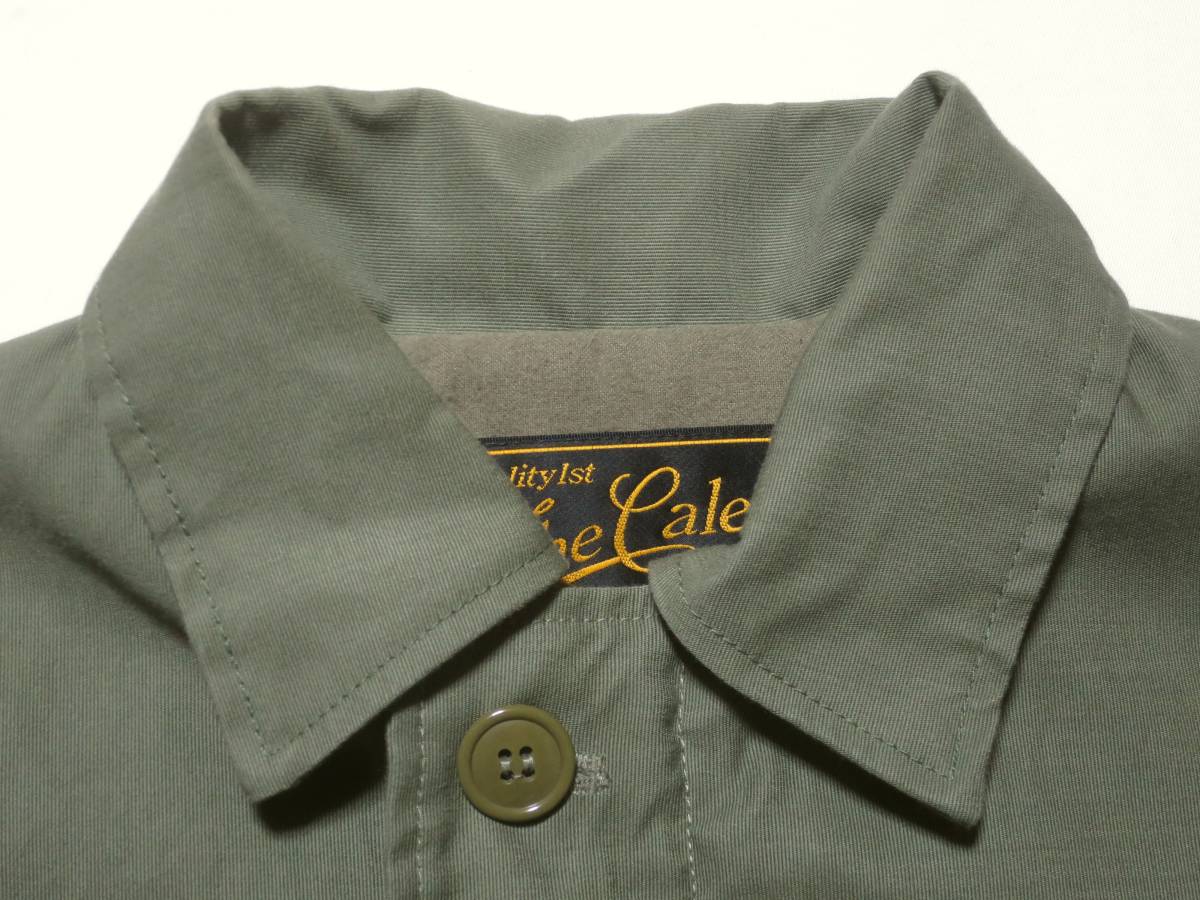 CALEE キャリー A-2 デッキジャケット Sサイズ レザーパッチ/ステンシルプリント/ミリタリー