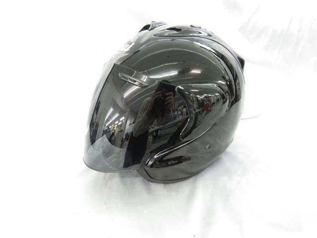 中古】Arai アライ ジェットヘルメット MZ グラスブラック XLサイズ(61