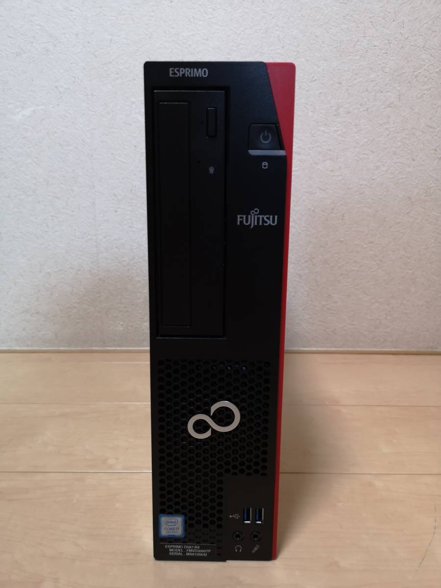 富士通 FUJITSU ESPRIMO D587/RX Win10Pro i7-7700 24GB SSD256GB
