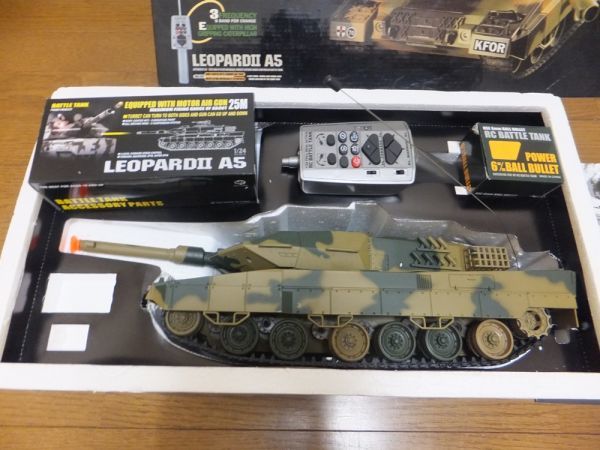 T51a095☆S◎ 訳アリ SHANSYA 1/24 バトルタンク LEOPARD2 A5