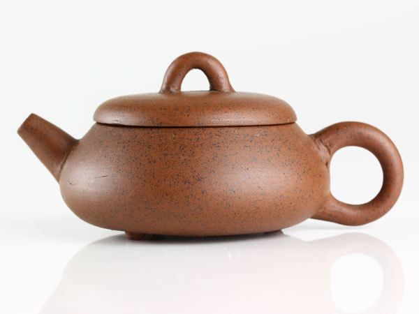 煎茶 中国古玩 朱泥鉄砲口急須 J2