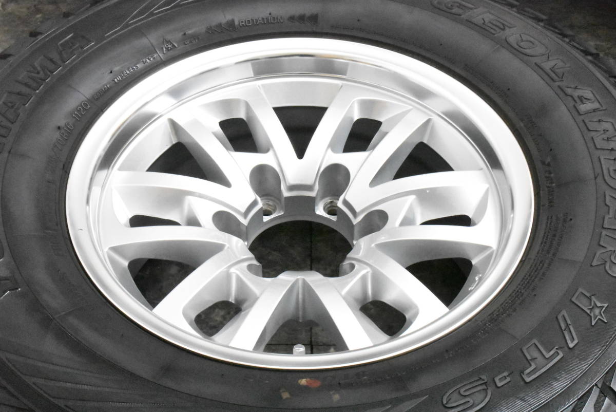 【送料無料】【ゼロセット】社外アルミ 16in 8J ±0 PCD139.7 ヨコハマ ジオランダーi/T-S 265/70R16 ランクル プラド ハイラックス サーフ