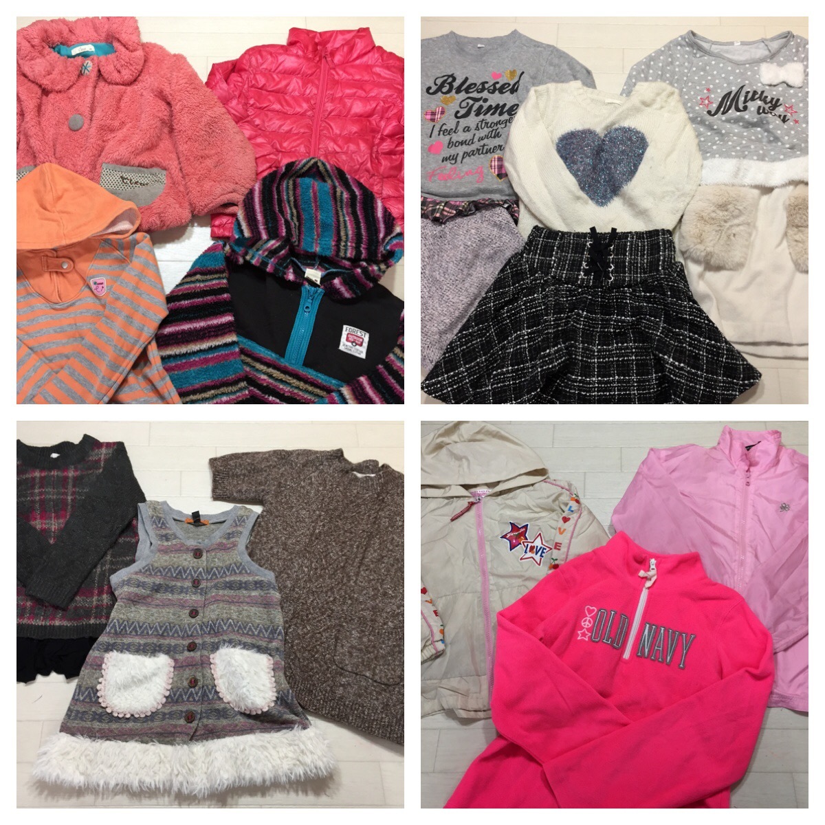 【定番人気，安い】 FS-4740 子供服福袋 キッズ 女の子 まとめ サイズ120 130㎝ 合計43着セット ブランド入り ダウンジャケット トップス ボトムス(セット、まとめ売り)｜売買されたオークション情報、yahooの商品情 セット、まとめ売り