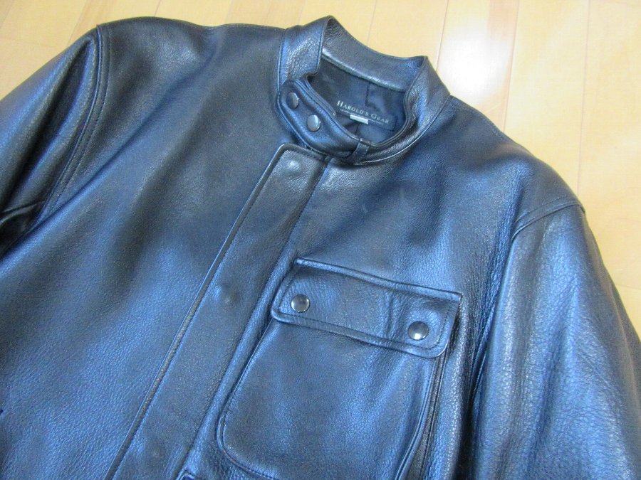 Harold's Gear ハロルズギア レザー シングルライダース サイズL