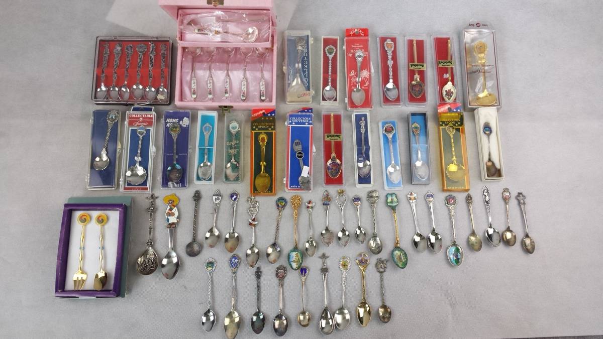 お土産 コレクションスプーン 14本セット マニア放出品 コレクターズスプーン ティースプーン 外国製 大量まとめ