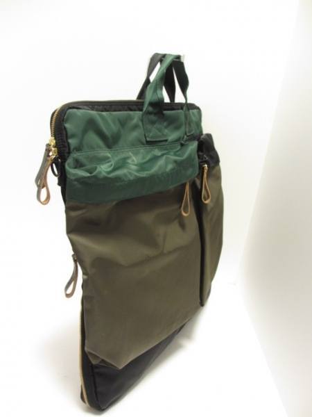 ポーター PORTER/吉田 バッグ ハンドバッグ ナイロン カーキ×ダークブラウン×ダークグリーン ×MARNI/2015年モデル - 美品