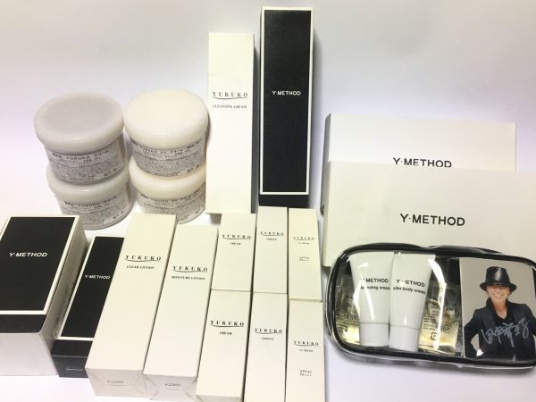 【Y・METHOD】田中宥久子　ジャンク　基礎化粧品まとめ18点　化粧水/クレンジング/美容液　等　80サイズ