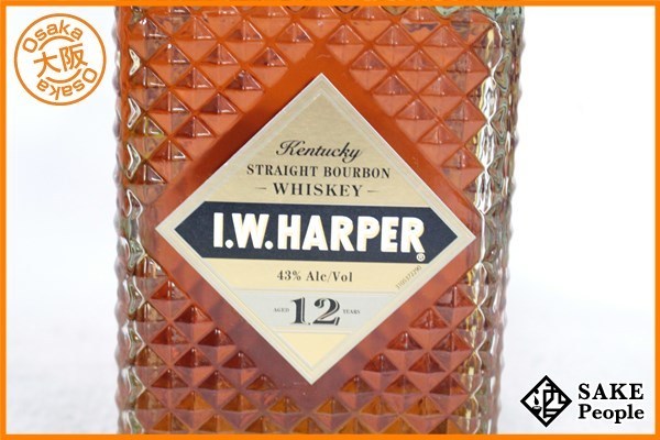 ◇注目! IW ハーパー 12年 750ml 43% バーボン ウイスキー QA