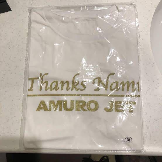 安室奈美恵 JAL AMURO JET Tシャツ 白 | TSUM1947.BY