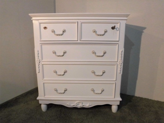 【100%新品，人気】 1円 アウトレット 展示品 姫系アンティーク風クラシカル ハイチェスト(洋タンス、チェスト)｜売買されたオークション情報、yahooの商品情報をアーカイブ公開 - オークファン 洋タンス、チェスト