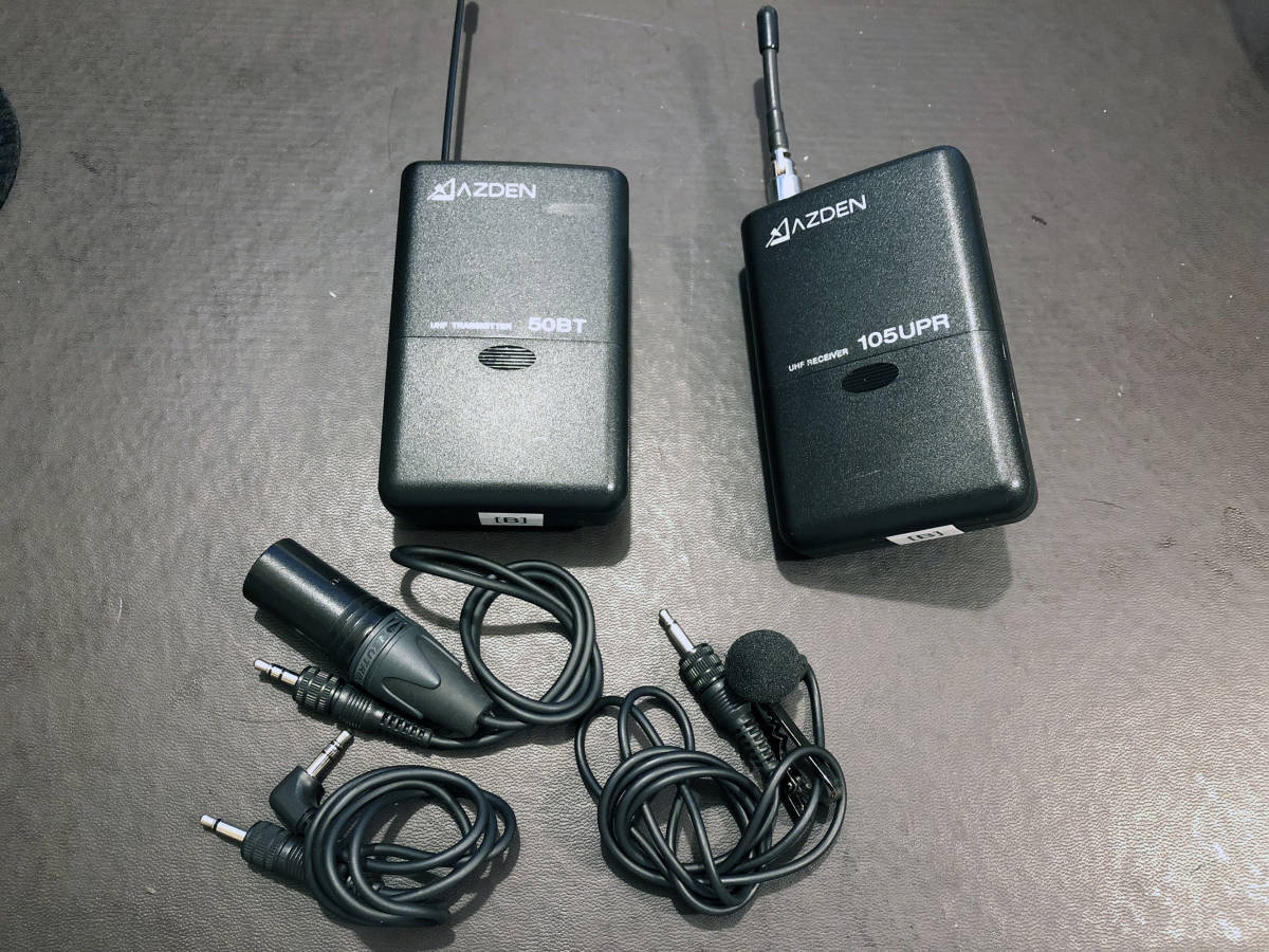 AZDEN ワイヤレスマイク 105LT アツデン AZDEN 105LT 2台セット 
