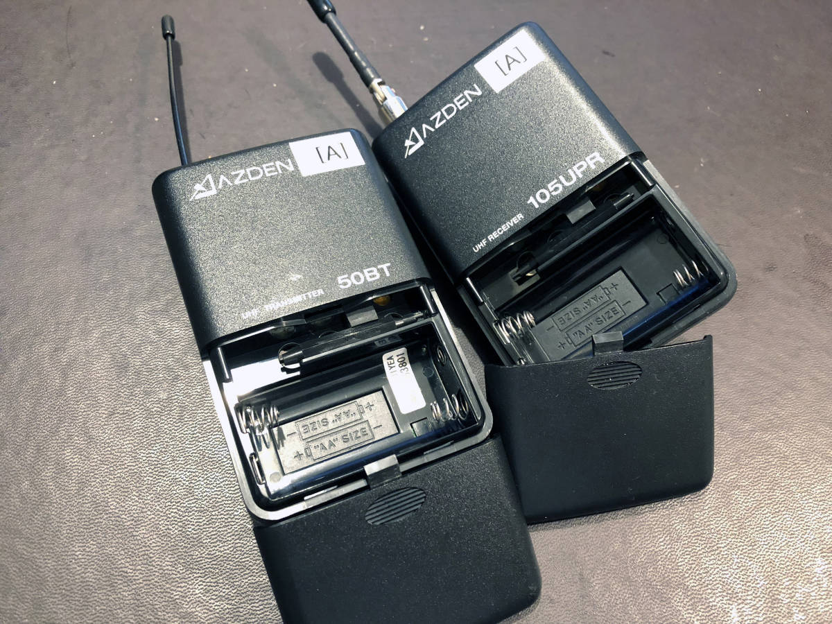AZDEN ワイヤレスマイク 105LT アツデン AZDEN 105LT 2台セット 