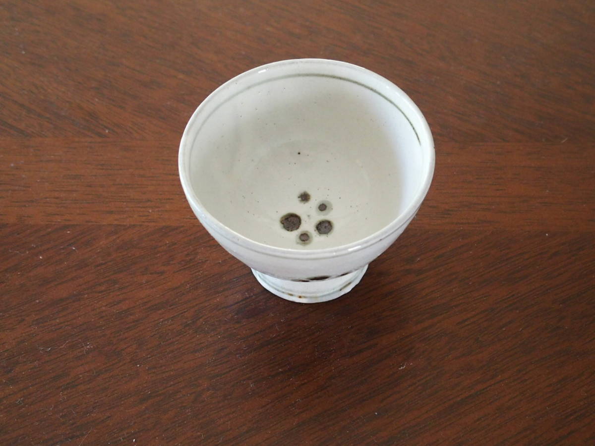 茶道具 虎渓山 水月窯 粉引風 茶盌 NO581 茶道具 虎渓山 水月窯 粉引風