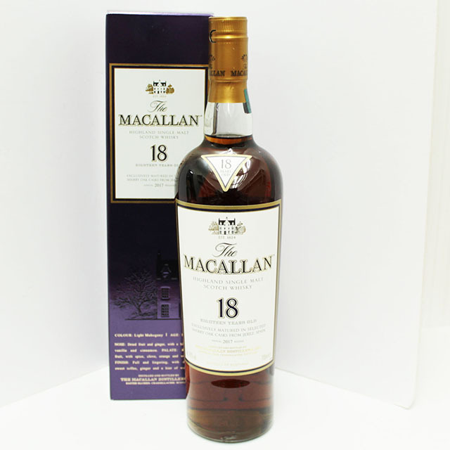 飲料 注目! ザ・マッカラン 18年 カラーコレクション 700ml 43% 箱付き