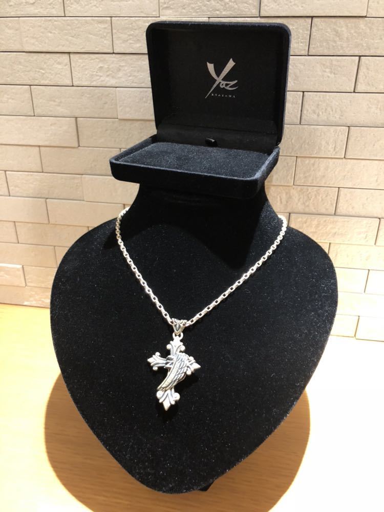 激レア 矢沢永吉 正規品 ネックレス シルバー 925 クロス YAZAWA ブランド お洒落 入手困難 グッズ アクセサリー