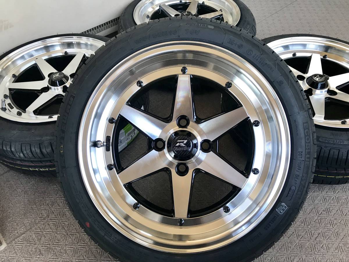 旧車 街道レーサー 暴走族 走り屋 15×7J/+30/PCD100 新品ホイール4本