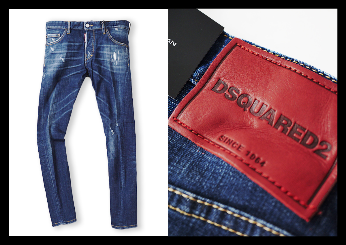 定価6.1万ディースクエアード DSQUARED2 ツイスト×スリムラインが遊び