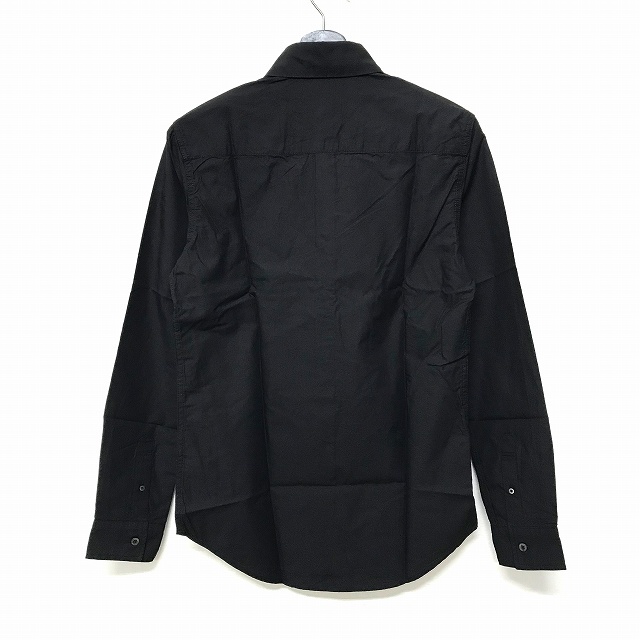 ティーエムティー TMT GIZA コットン レギュラーカラー シャツ 長袖 ブラック 黒 M BLK-SHF1601 メンズ