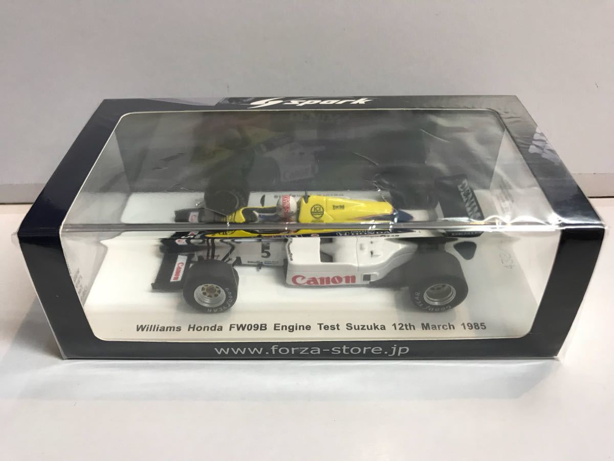 FORZA 1/43 ウィリアムズ ホンダ FW09B 中嶋悟 1985 エンジンテスト