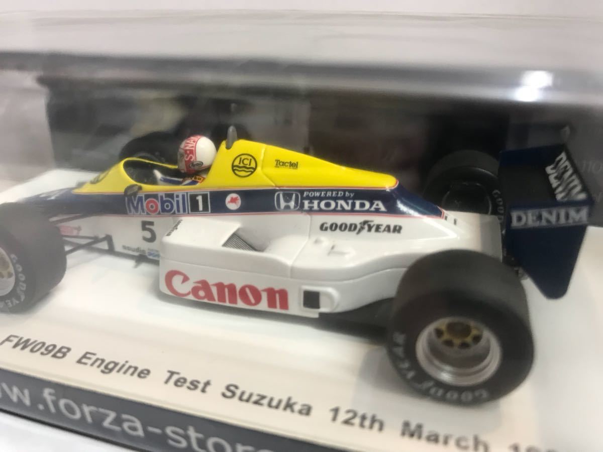 FORZA 1/43 ウィリアムズ ホンダ FW09B 中嶋悟 1985 エンジンテスト
