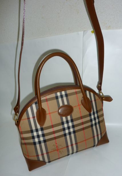 バーバリー☆BURBERRYS キャンバス×レザー2wayバッグ ノバチェック