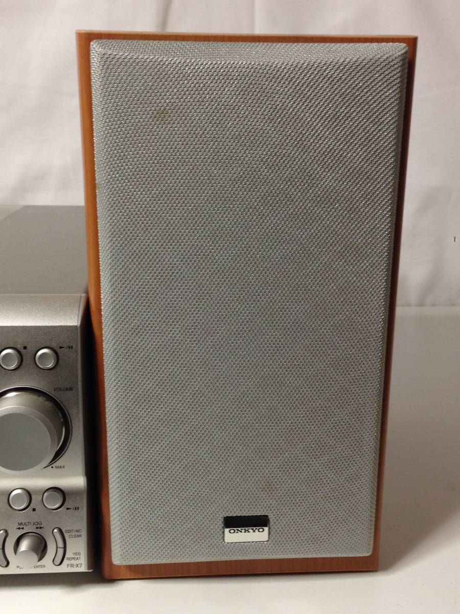 76LAU ONKYO コンポ FR-X7 スピーカー D-SX7 2ウェイ・バスレフ型 CD 