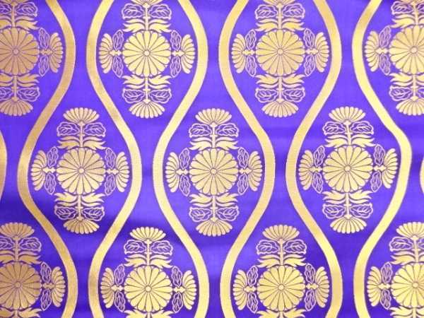 477263# 【1円～】リサイクル正絹本金金襴袈裟地反物 【公式通販】