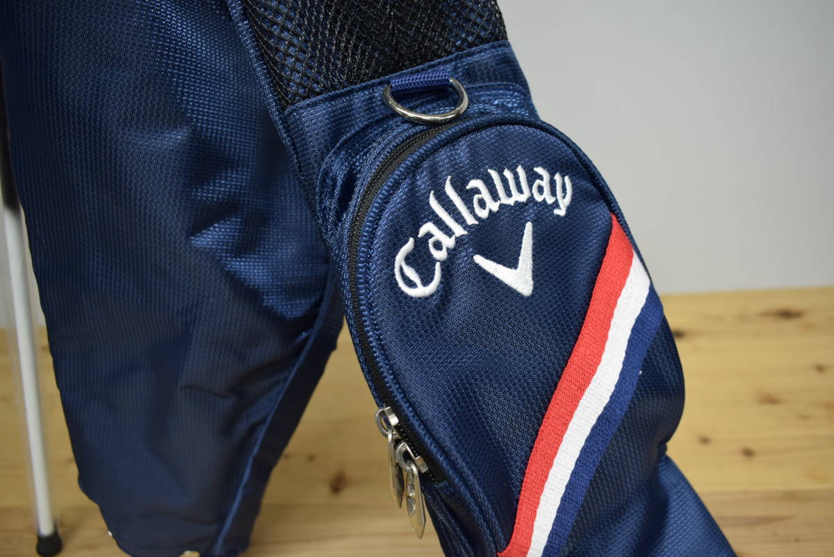 【正規品 未使用品】キャロウェイ メンズ スポーツ スタンド クラブケース ネイビー ★フード付き★