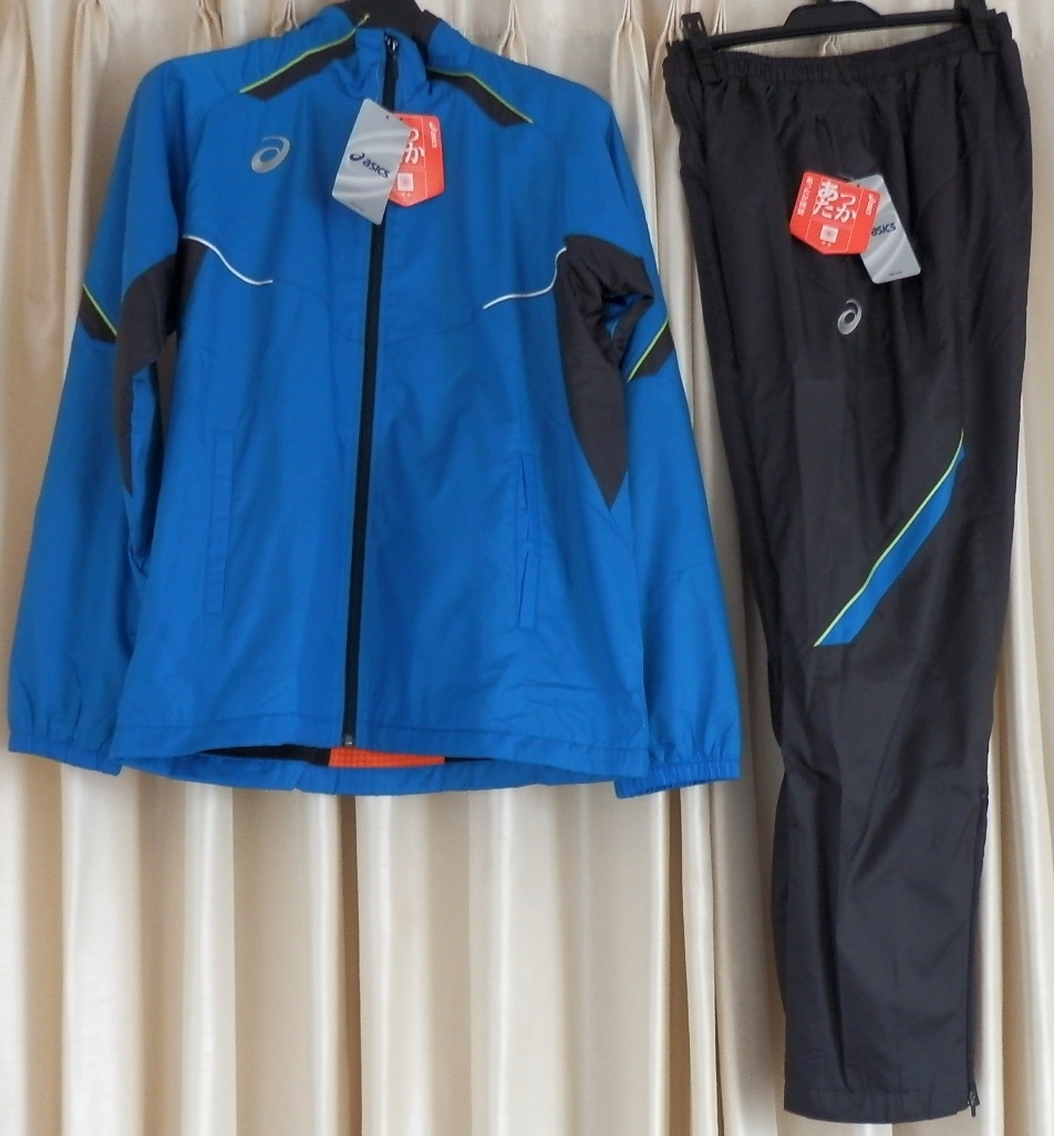 ASICS アシックスER078X-ER079Xォームブレーカージャケットパンツ セットXL冬物　保温