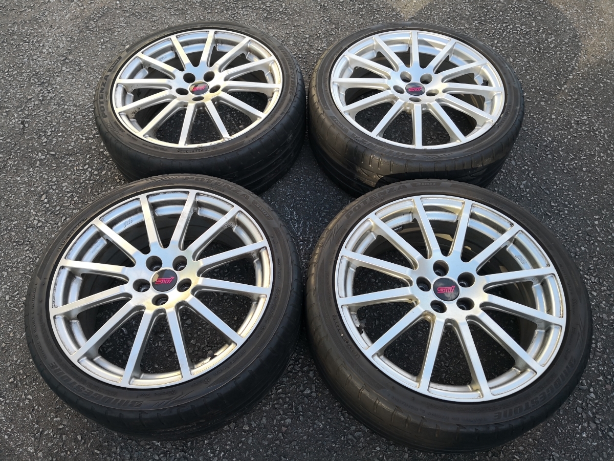 STI純正 ENKEI 18インチホイール 7.5J-18 100/5H +55 レガシィBP・BL ブレンボ対応_1